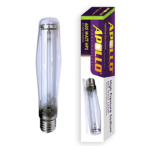 Apollo Horticulture GLBHPS600 600 - Watt High Pressure Sodium HPS Grow Light Bulb