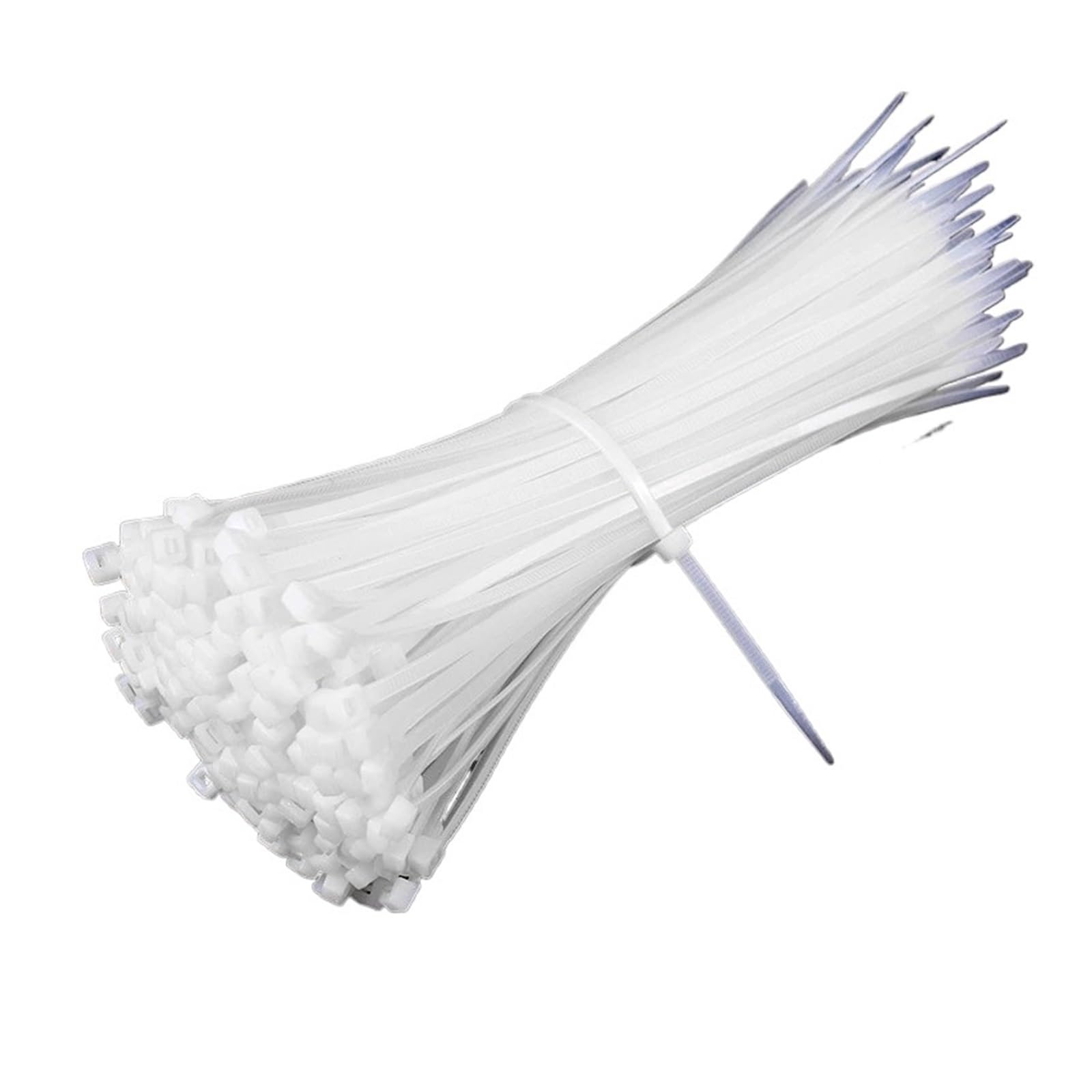 Bdfjeds 3.5X250(White)100Pcs Cable Ties Cable Ties Self Locking Nylon Zip 100Pcs Plastic Colored Tie Wrap Bundleties White(3.5X250(White) 100Pcs)