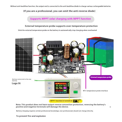 Corriente estabilizada ajustable de 0-125V en módulo de potencia de 2000W 2