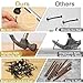 MAPVOLUT 120PCS Nails for Hanging Pictures, 4 Sizes Picture Hanging Nails for Wall Decoration Hanging Frame Kit Mirror Hanging Hardware Tool Hangers for Claw Drywall Nails (Small Medium Large Nails)