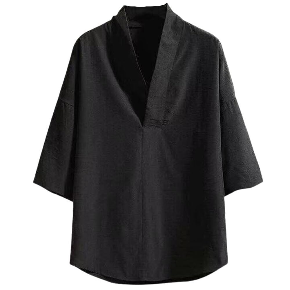 Amazon.co.jp: 半襦袢 メンズ 男性 五分袖 Tシャツ 長襦袢 シャツ 着物 