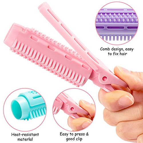 Yopyame 12Pcs Hair Root Fluffy Clip, Natural Fluffy Hairpin, No Heat Curling Iron Hair Styling Tool Rollers, Diy Fluffy Clip Curly Hair Styling Tool, Self-Holding Curling Root Clip For Long & Short Hair #TOP2