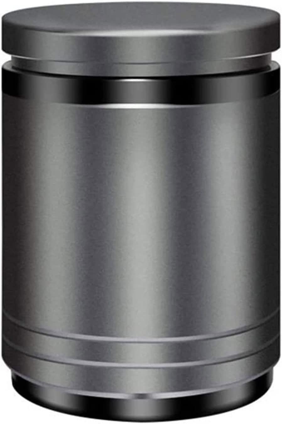 Portable Car Ashtray, Mini Car Trash Can Detachable Stainless Steel Smokeless Cup Ash Holder with LED Light Lid, Easy to disassemble and Clean