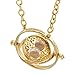 The Noble Collection Harry Potter Time Turner Special Edition - 24k Gold Plated Necklace in Collector's Display - Officially Licensed Film Set Movie Props Jewellery Gifts