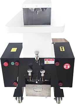 7500W Electric Plastic Shredder White Machine for Recycling Plastic Wood Grinder Bone Rubber Crusher for Plastic Bottles, Rubber, Wood 220V