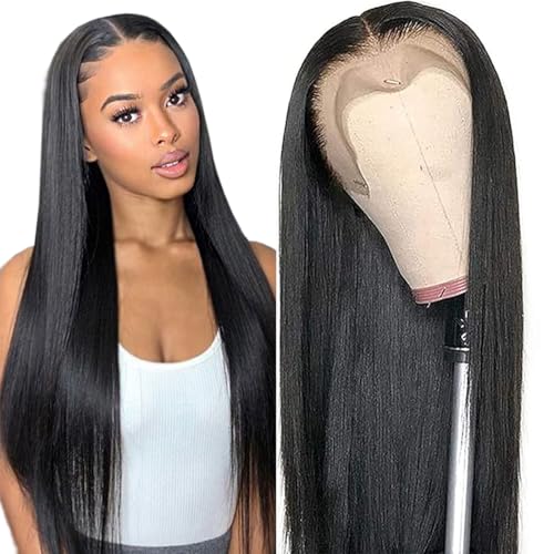 VCVVCV Straight Wig Human Hair 13x6 Hd Lace Front Human ...