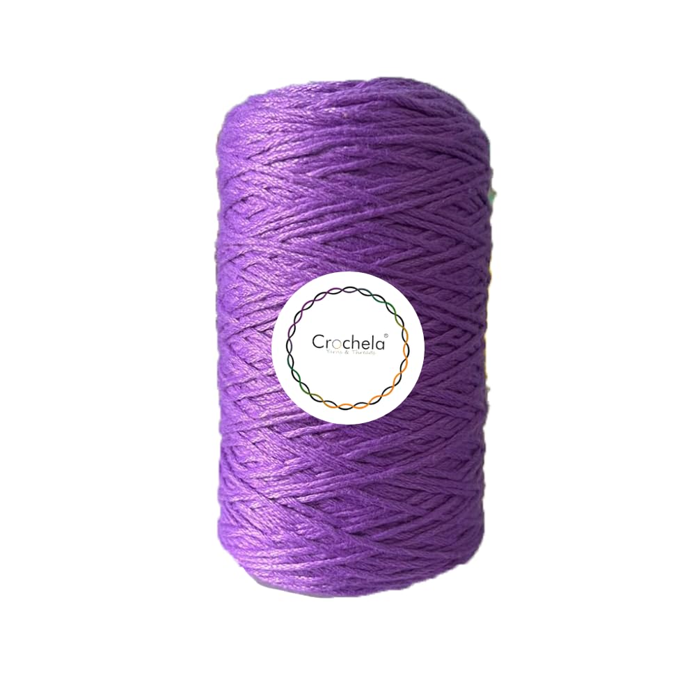 Crochela Cotton Yarn 6 Ply Hand Knitting Yarn/Needle Knitting Yarn/Soft Fingering Crochet Hook Yarn Thread (Weight : 200 Grams | Length : 200 Meters | Thickness : 2 MM) (Lavender) (B0DCVX44SQ) Amazon Price History, Amazon Price Tracker