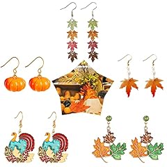 M：5pairs thanksgiving earrings