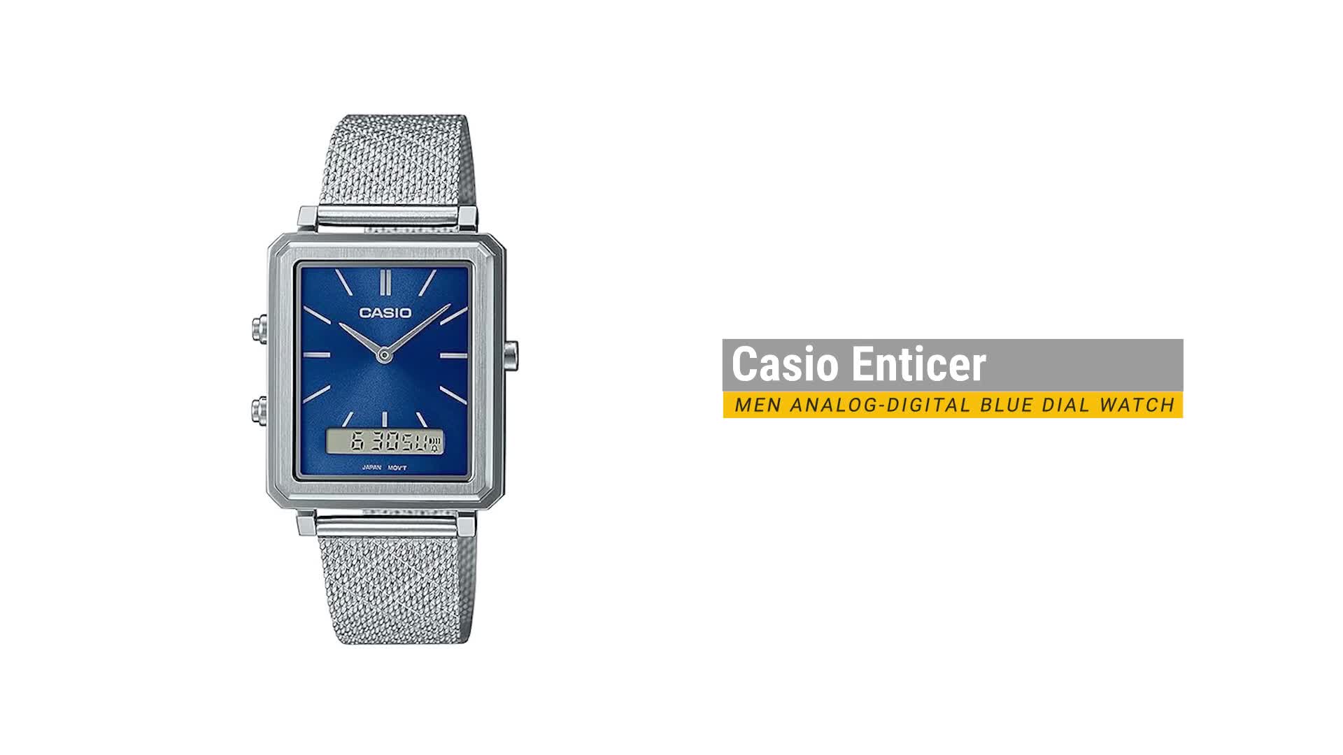 Casio Enticer Men Analog-Digital Blue Dial Men MTP-B205M-2EDF