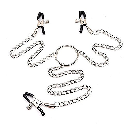 Dstymkler Femmes en acier inoxydable broche chaîne et clips pour la chambre à coucher, jeux de fête, rendez - vous, dîner