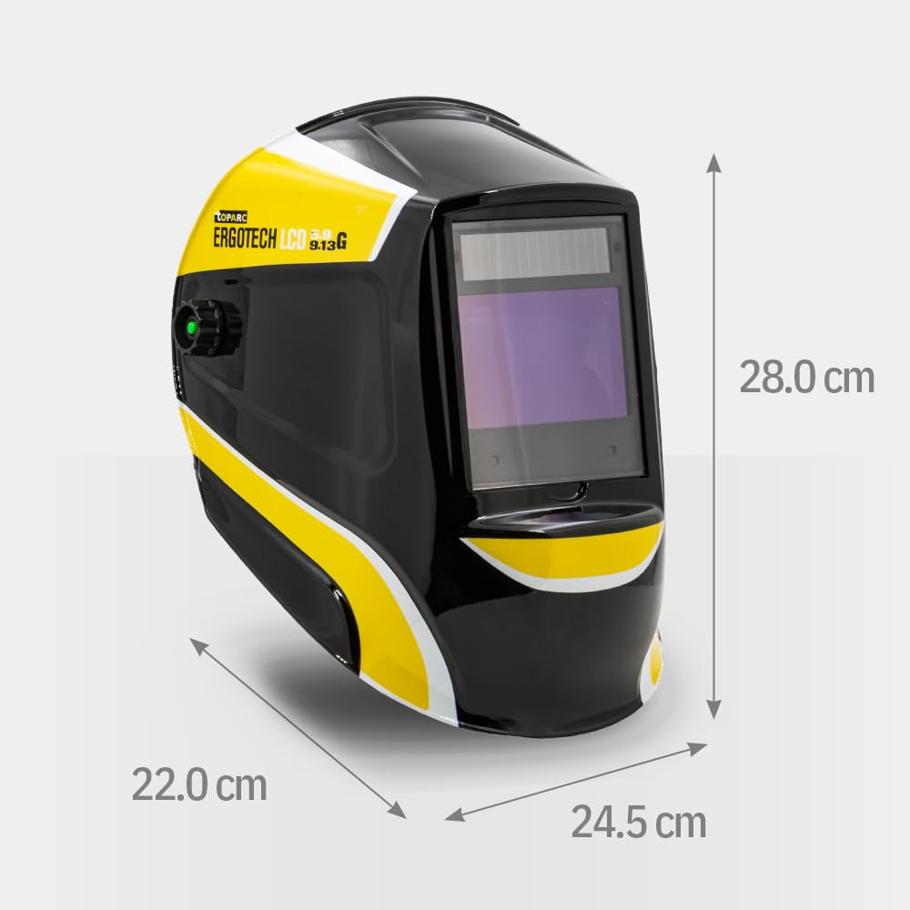 GYS 068667-GYS-MACHE Mask LCD ERGOTECH + 5-9/9-13 Czarny True Color
