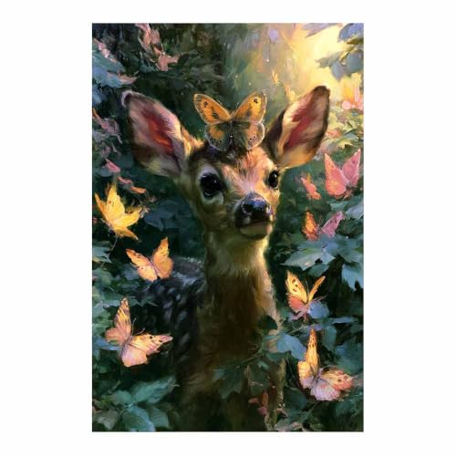 Peinture sur Toile Maison Animaux Multicolore 80x120cm Photo Déco Salon Grand Format