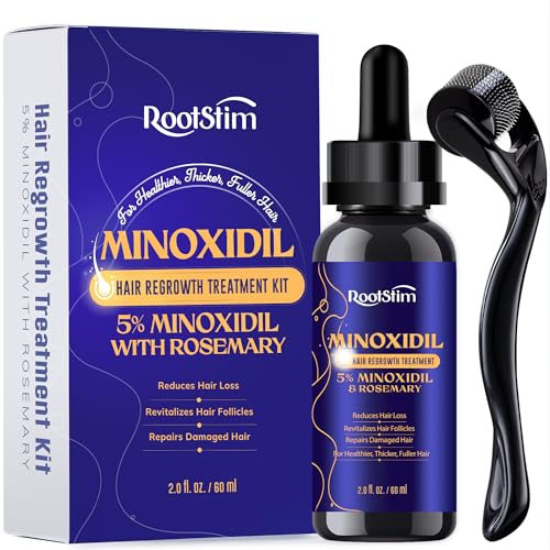 5% Minoxidil Hair Growth for Men and Women: Extra Strength Minoxidil Kit Hair Loss Treatment Serum with Rosemary for Faster Stronger Thicker Hair Growth 2 Fl Oz
