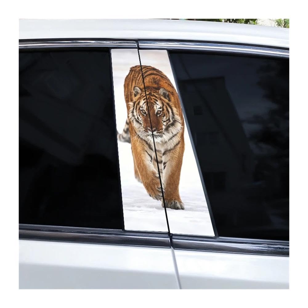 Bertdcx I Tiger Car Sticker Door Pillar Decal Personalized Design Decal Vinyl Auto Parts(I)
