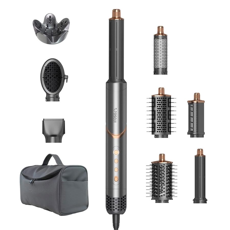 OSOJI M8 Secadora Multiestilizador Cabello, Iones, 9 Accesorios y Estuche