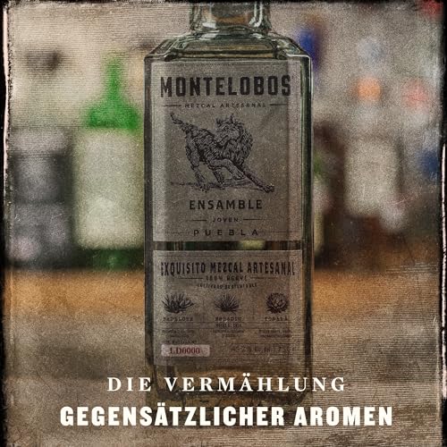 Montelobos Ensamble Mezcal – Mezcal aus 100% Agave – Sanft geröstet über Vulkanstein – Authentisch, charaktervoll & ausgewogen – 1x 0,7L Genuss aus Mexiko
