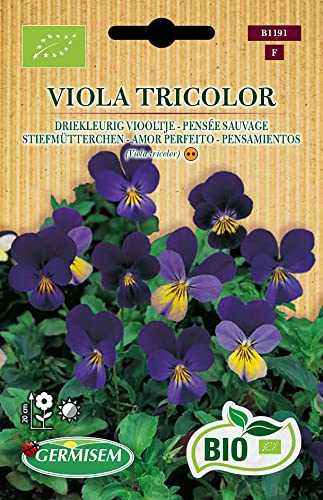 Germisem Orgánica Viola Tricolor Semillas de Pansy 0.3 g