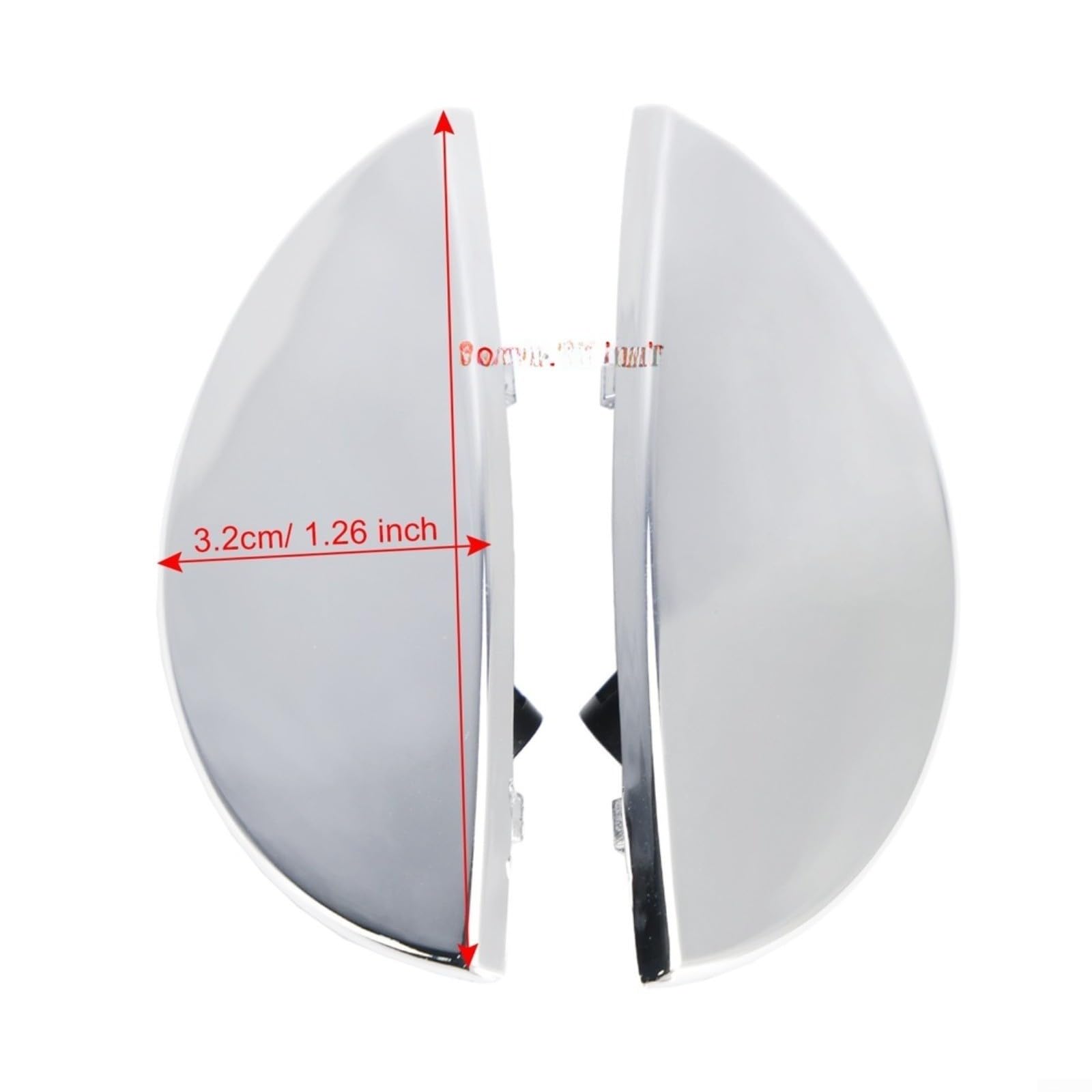 2 coprifari paraurti per BMW Mini Cooper R50 R52 R53 2001-2006, coperture per lavafari, OEM 63126922155, 63126922156 (argento)