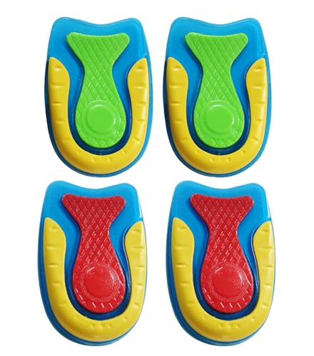 Gel Heel Cups for Women Plantar Fasciitis and Pain Relief Silicon Heel Pads for Heel Protection and Bone Spurs Silicon Cushion Pads for Women, 2 Pack