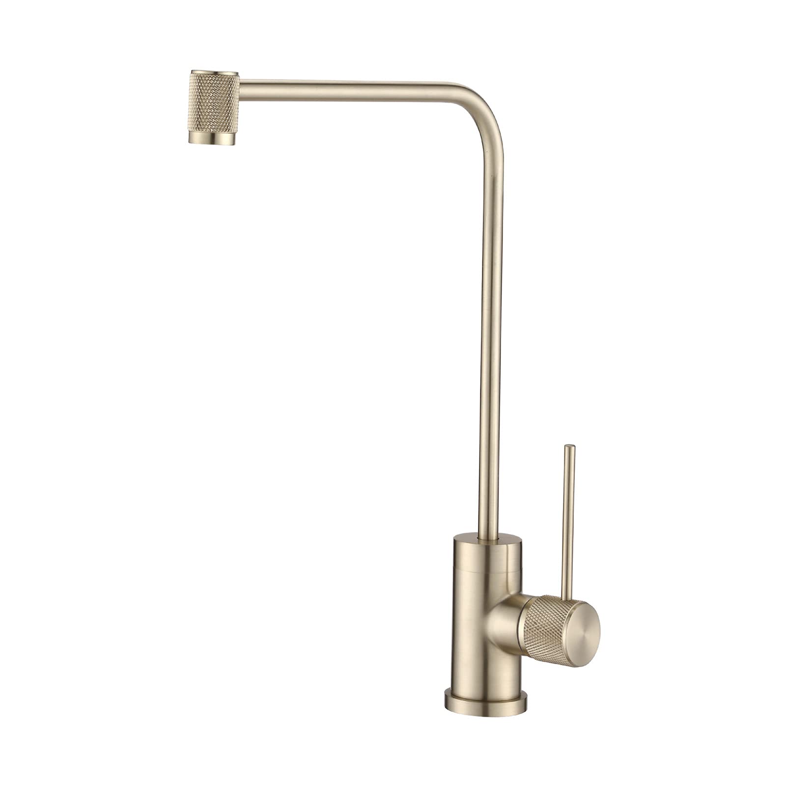 WIQUYBML KKXXYQFC Water Purifier Faucet, Brass Household Kitchen, Pure Straight Drinking Tap, 360°Rotation 2 Points Single Cold Sink,A(E)