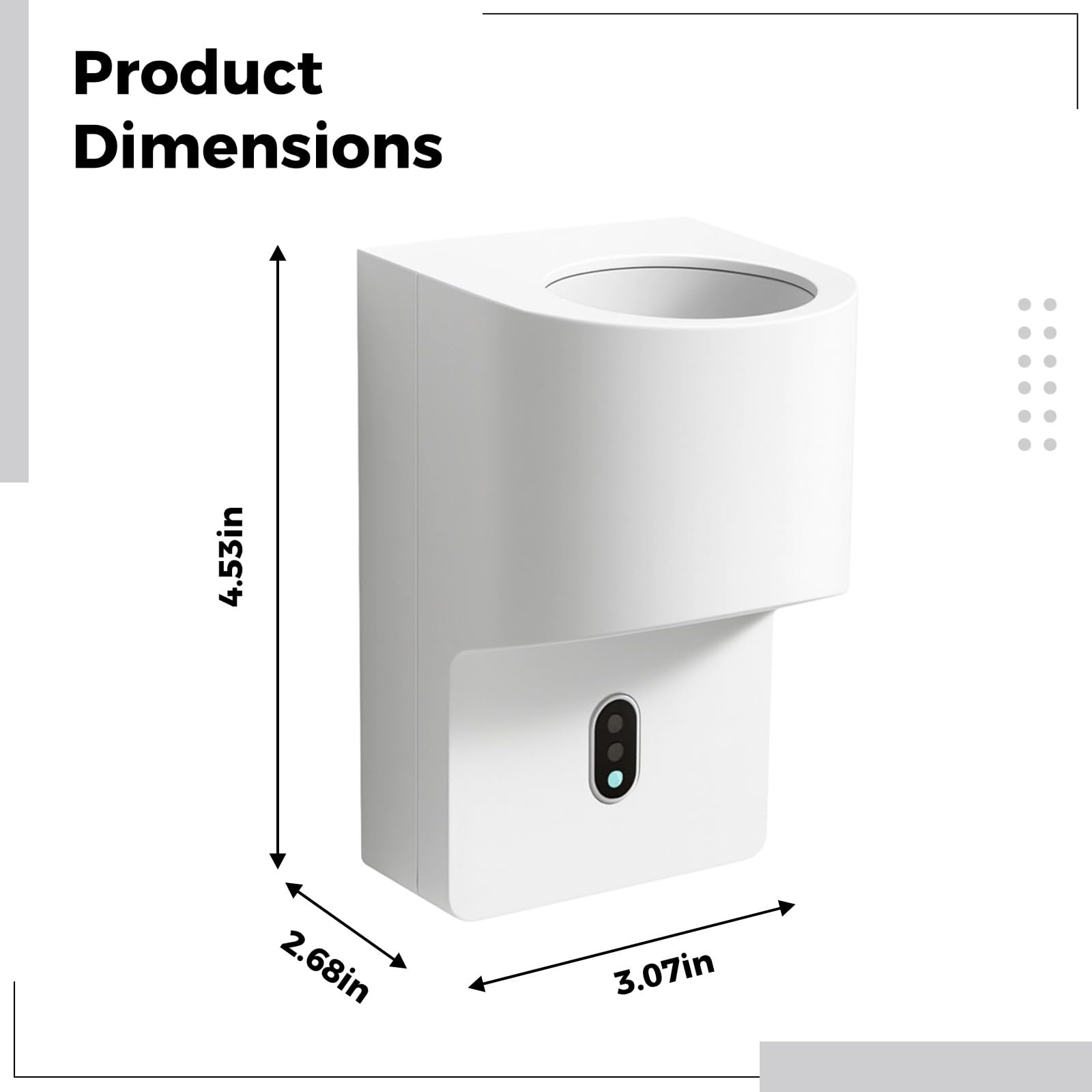Dispensador automático de pasta de dientes, blanco, recargable, sensor infrarrojo manos libres, volumen ajustable de 4 niveles, bomba exprimidora montada en la pared, fácil de limpiar para baño