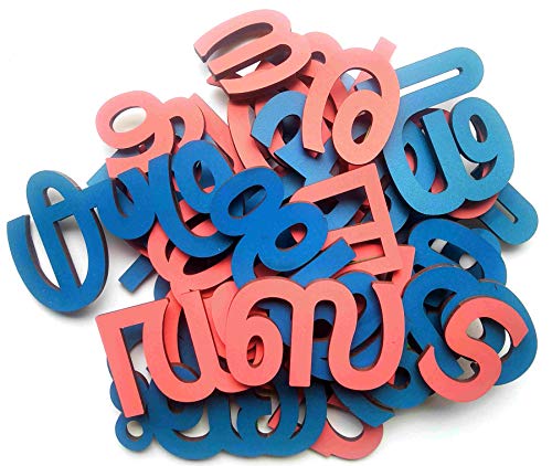 Image of Wooden Magnetic Malayalam Alphabets /Letters
