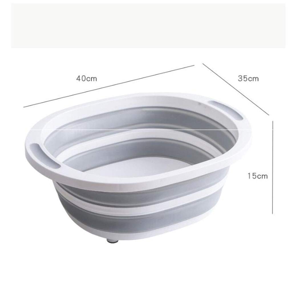 Cubo Redondo Plegable de plástico de Silicona, Ideal para Cualquier ocasión como;Cocina, Exterior, Camping, Senderismo, Pesca, Oficina o Eventos Deportivos. Present