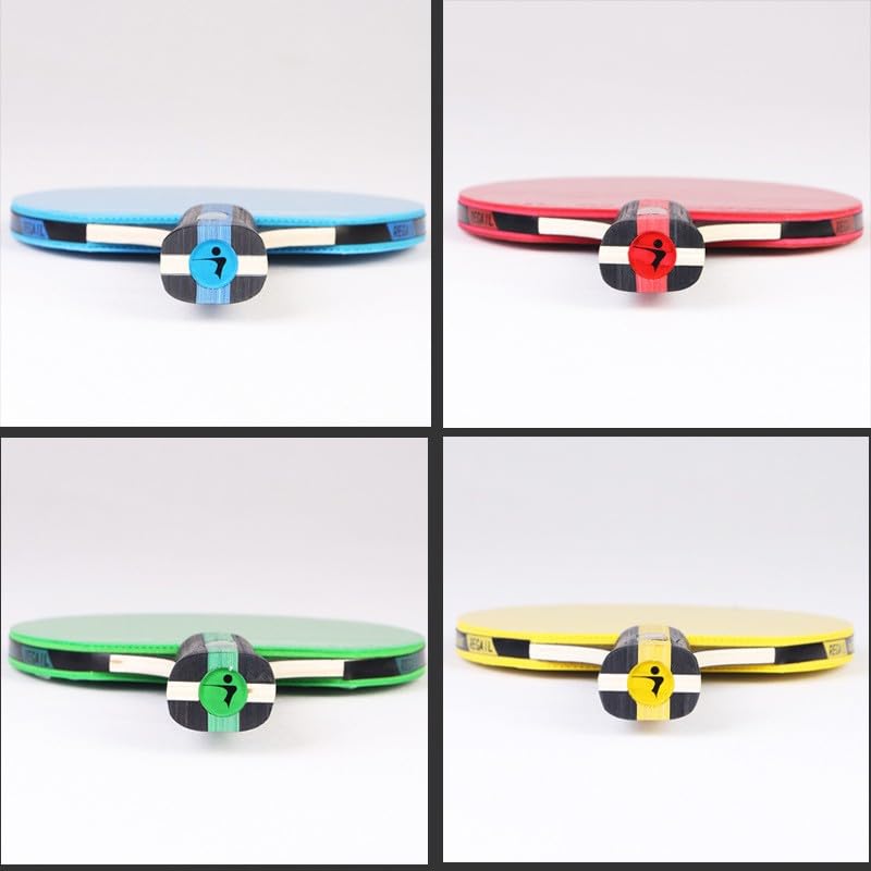 JITEM Colorful Ping Pong Paddle with Racket Bag, High Performance Table Tennis Paddle, Table Tennis Racket Suitable for Casual Training and Competition(Color:B), Size