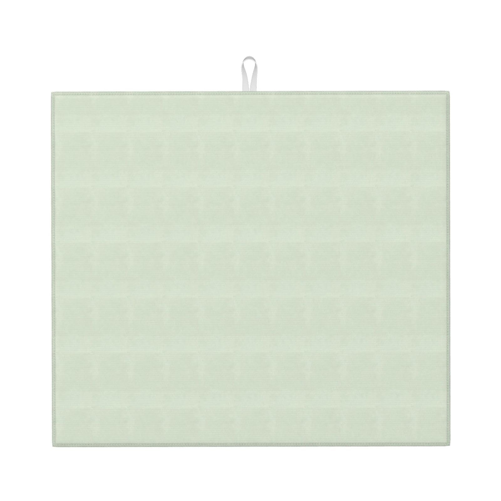 YYHWHJDE Light Bean Green Prints Kitchen Drying Mat - Absorbent Dish Drying Throw with Vibrant Prints, Quick-Dry Countertop Layer for Dishes & Appliances - Non-Slip & Foldable