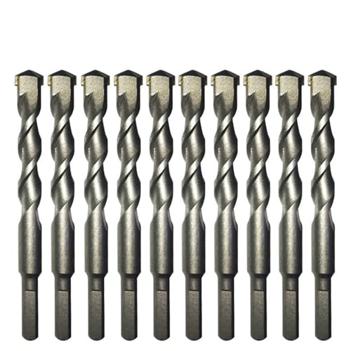 1/5Pcs Concrete Masonry Drill Bits Set 3/4/5/6/8/10/12/14/16mm Ceramic Tile Brick Cement Rock Carbide Tipped Drill Bit(16mm(10PC