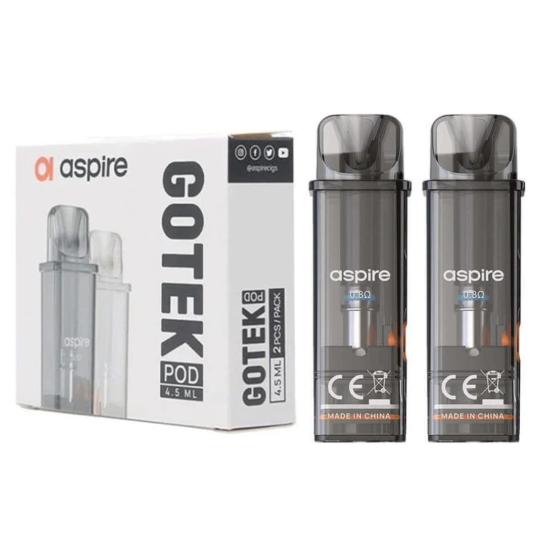 Gotek X Pods 0.8ohm - 2 Pack XL for Aspire Gotek X and Pro Replacement Pods - No Nicotine