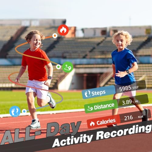 Kids LED Digital Watch, with Pedometer Step Counter, Waterproof, Sport Wristwatch, Calendar, Alarm Clock for Children Boys Girls Teens4