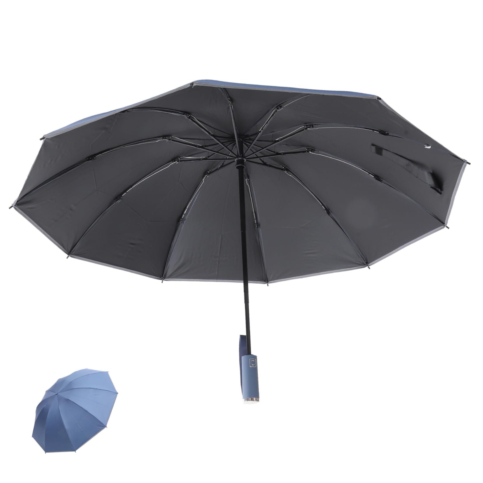 PACKOVE Parà Piccolo Ombrello Per Le Donne Ombrelli Da Golf Ombrellone Pieghevole Ombrello Da Golf Ombrelloni Da Esterno Per Patio Ombrellone Da Viaggio Chiaro Blue Gomma Da Cancellare