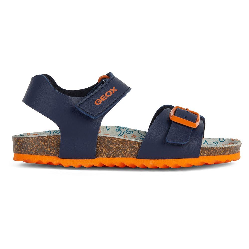 GEOX JUNIOR J GHITA BOY SANDALS NAVY/DK ORANGE 31_EU