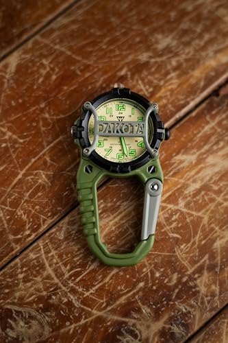Image of Dakota Mini Clip Microlight, Quality Pocket and Fob Watch, Premium Durability Outdoor Gifts for Men, Use for Fishing Hunting, and More, LED Flashlight, Clip on Watch