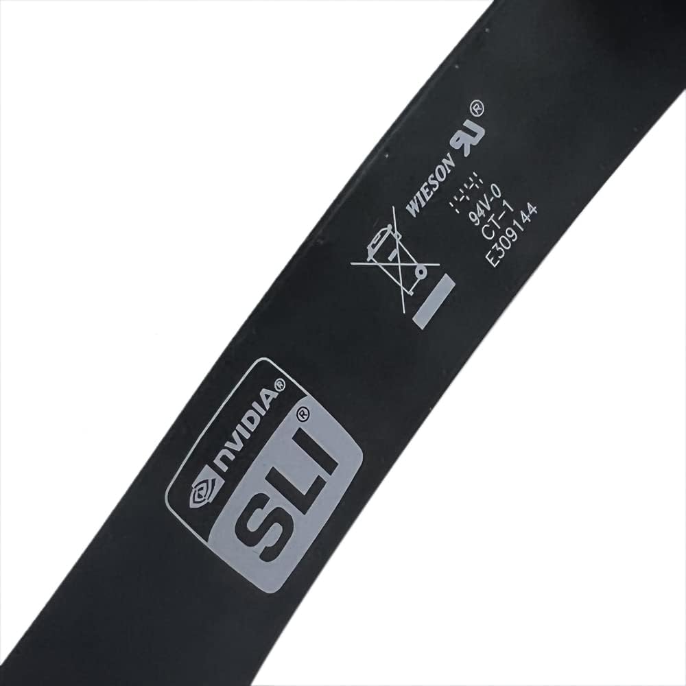 JINTAI Suyitai Replacement for ASUS Z97 Deluxe 2 SLI N Flexible NVIDIA SLI Bridge Cable 1401000130700 1401000130400 E309144 （12cm）