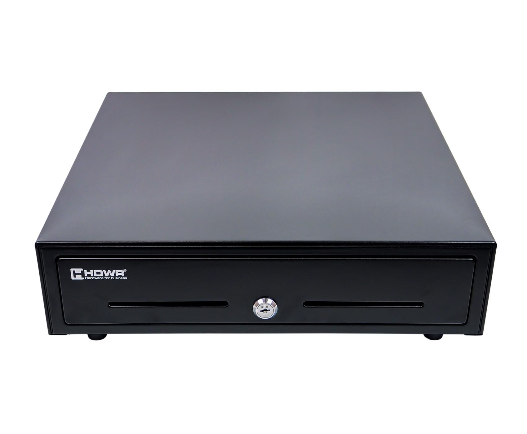 HDWR HD-KR41 Cassetto cassa spazioso, inserto sostituibile, RJ12 | Due scomparti aggiuntivi, portamonete scorrevole, cavo RJ12 incluso, per negozio