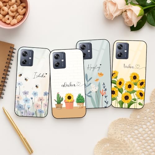 Image of COLORflow Back Cover Compatible with Motorola Moto G54 5G / G64 5G | Floral Family Customized | Shockproof TPU Bumper with Camera Protection Back Cover Compatible with Motorola Moto G54 5G / G64 5G