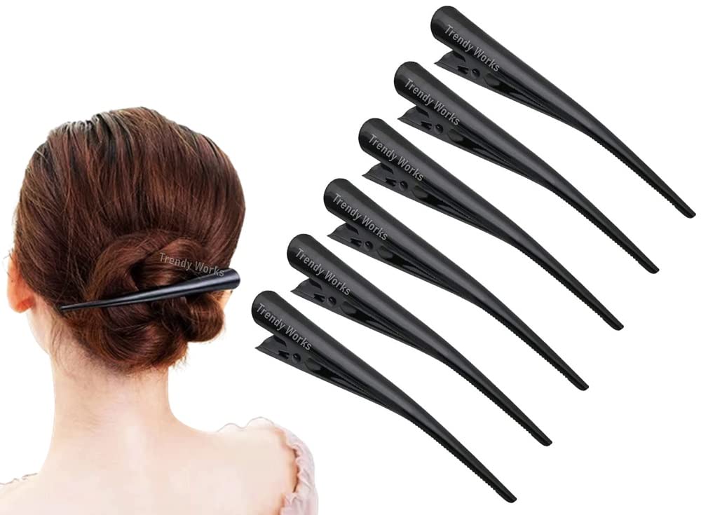 Trendy Works 12 Pieces Long Metal Banana Hair Clips Ponytail Clips Hair Accessories For Women, Girls (Black) (B09WH6GQ4V) Amazon Price History, Amazon Price Tracker