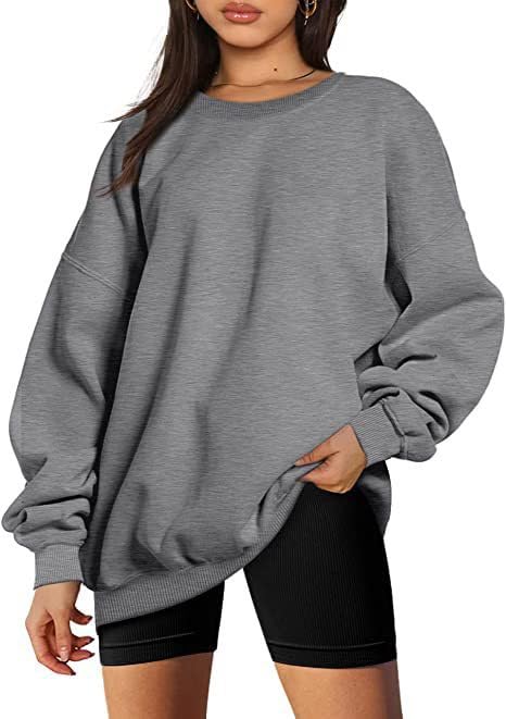 Felpe con cappuccio oversize da donna felpe girocollo autunno inverno pullover maglioni moda 2024