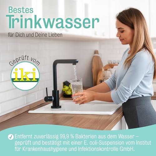 StSafe BASE+ Ersatzfilter | Untertisch Wasserfilter Ersatzkartusche passend zu den StSafe Filtern der HOME-Serie | Schnellwechselsystem I doppelte Filtration I Filtersystem Wasser I Trinkwasserfilter