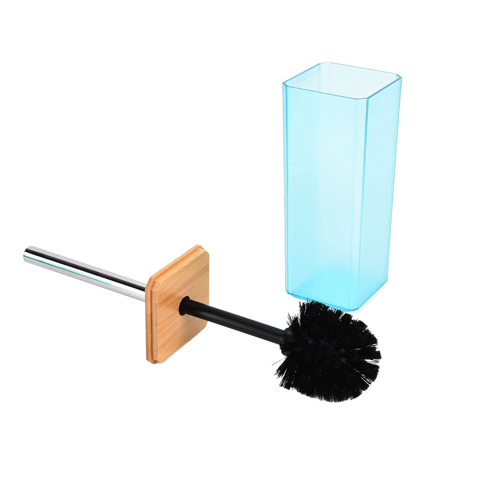 Juego De Accesorios De Baño De 7 Piezas, Juego De Baño De Madera, Soporte Para Cepillo De Dientes, Taza Para Cepillo De Dientes, Dispensador De Jabón, Jabonera, Soporte Para Cepillo De Baño (Blue)
