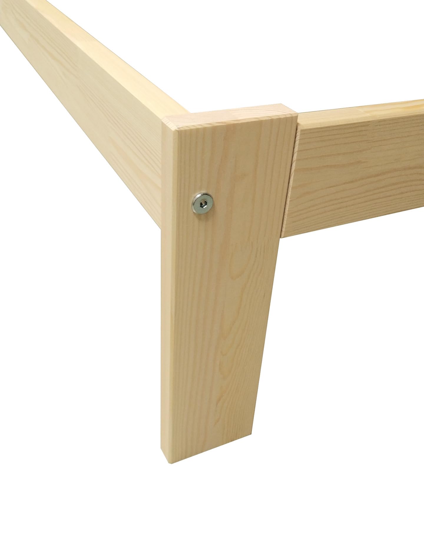 Bett 180x190 cm Mit Lattenrost Bettrahmen Bettgestell Unbehandeltes Kiefernholz Naturfarbe Malma