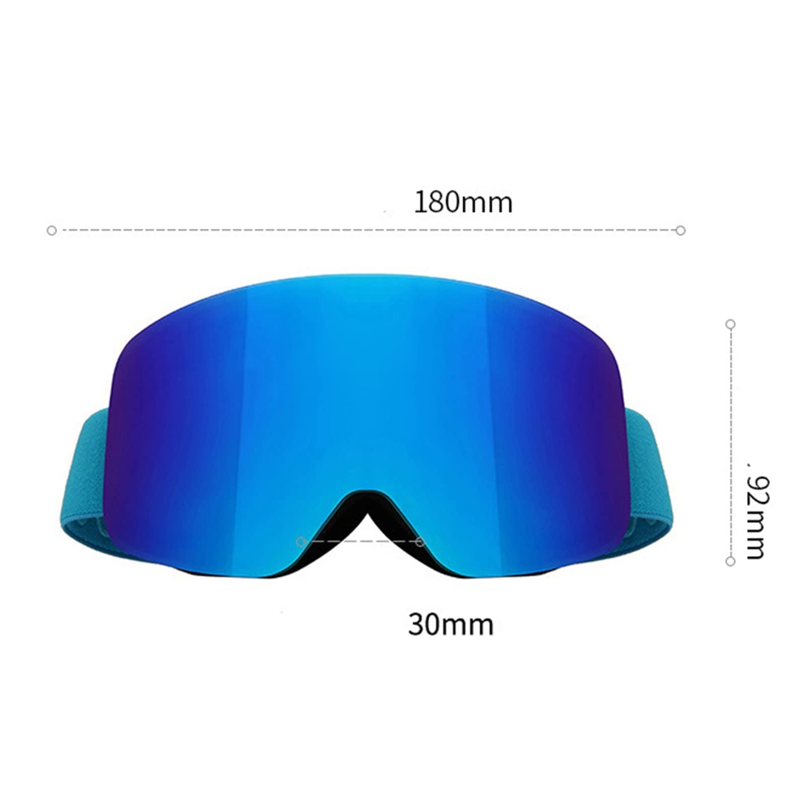QINQIN Gafas de Sol de esquí Ajuste for Snowboard Hombre de esquí Mujer Anti-Niebla Premium Snow Ski Gafas Protección Deportes de Invierno Gafas a Prueba de Viento (Color : Red)