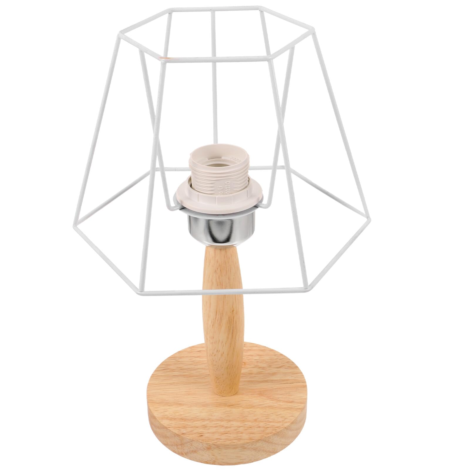 Uonlytech Lampada da Tavolo Fai da Te per Comodino Bianca
