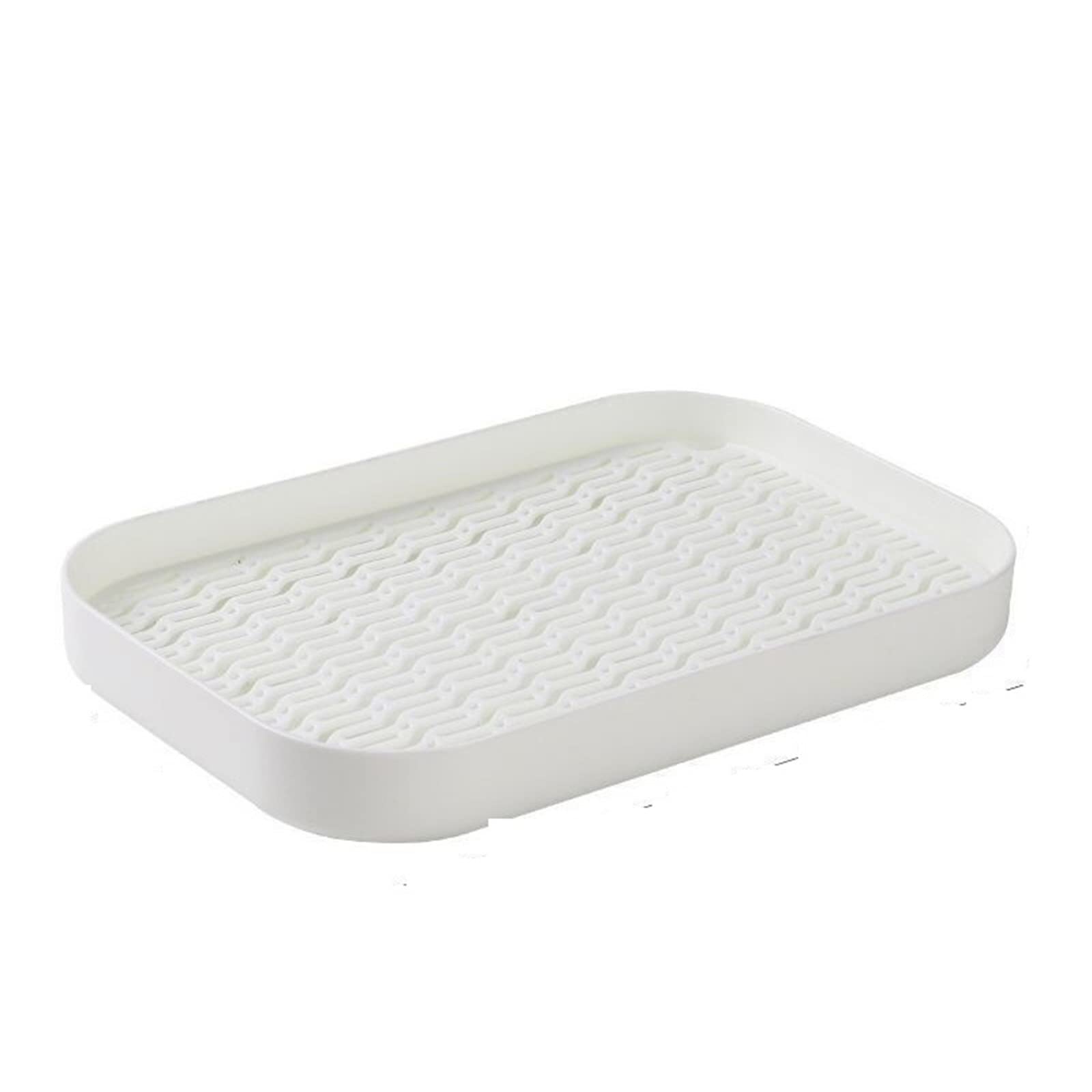 Bandeja gris Organizador de cocina Bandeja de almacenamiento de tazas Escurreplatos de doble capa Escurreplatos Frutas Verduras Estantes de drenaje de agua Estante de secado de lavado Plato