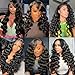 Loose Wave Bundles 100% Unprocessed Brazilian Virgin Remy Hair Bundles (16 18 20in) Loose Wave 3 Bundles Weave Extension Double Weft Wet and Wave Bundles for Women Loose Wave Bundles Hair Extensions