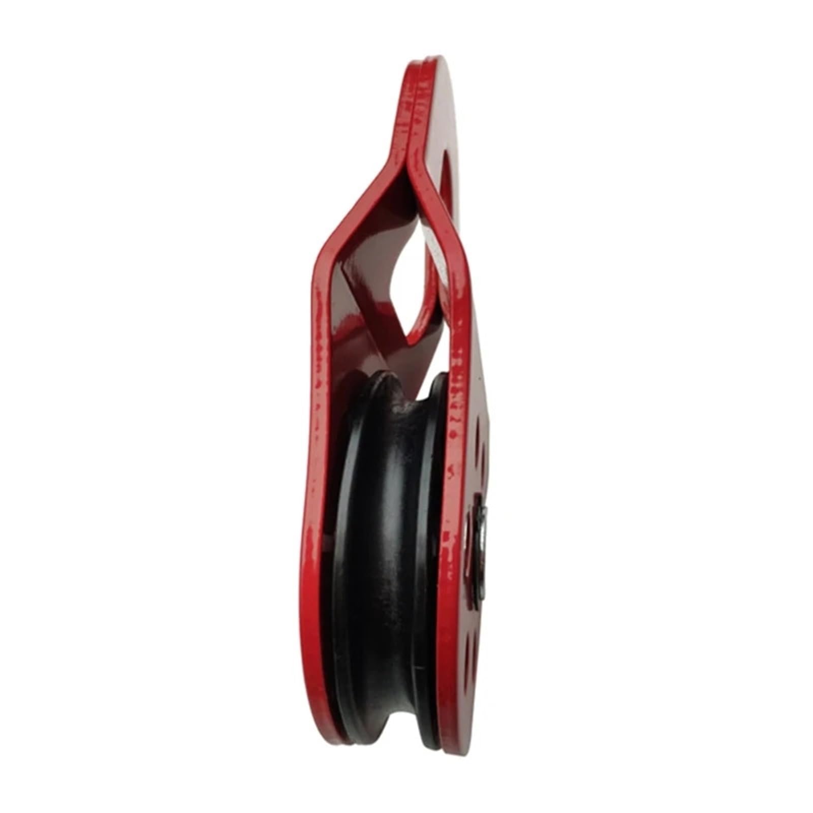 Flaschenzug Heavy Duty 10T Umlenkrollen Block für Synthetische Seil 10T Bruchkraft Winden Riemenscheibe Scheibe Zuverlässige Riemenscheibe(Red)