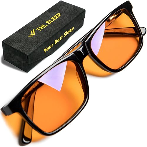 Orange +1.5 Blue Light Blocking Reading Glasses for Women & Men - Reader Sleep & Migraine Glasses - 1.5 Amber Readers Blue Light Glasses for Computer Eye Strain Eye Fatigue - Blue Blockers (+1.50)