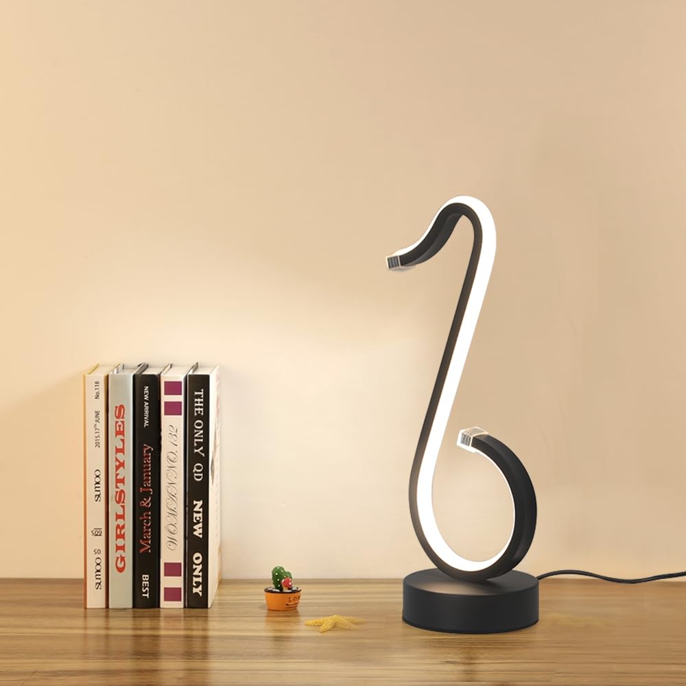 Lampes de Bureau Lampe de Bureau à LED Lampe de Chevet à LED avec 3 Modes de température de Couleur Lampe de Table pour Le Soin des Yeux (B)
